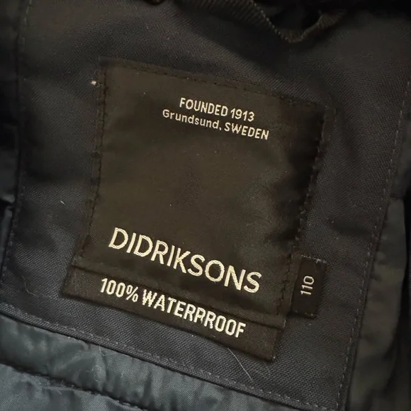 Didriksons skisuit overall blue orange boy 110